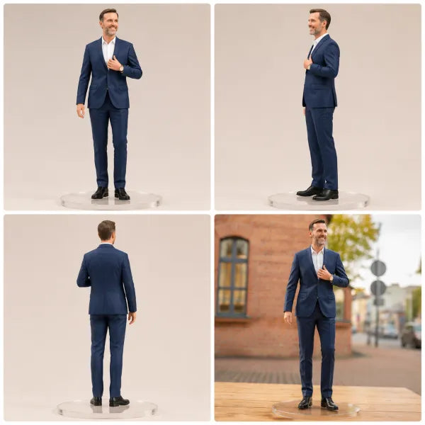 Custom 3D Photo Figurine with Display Box