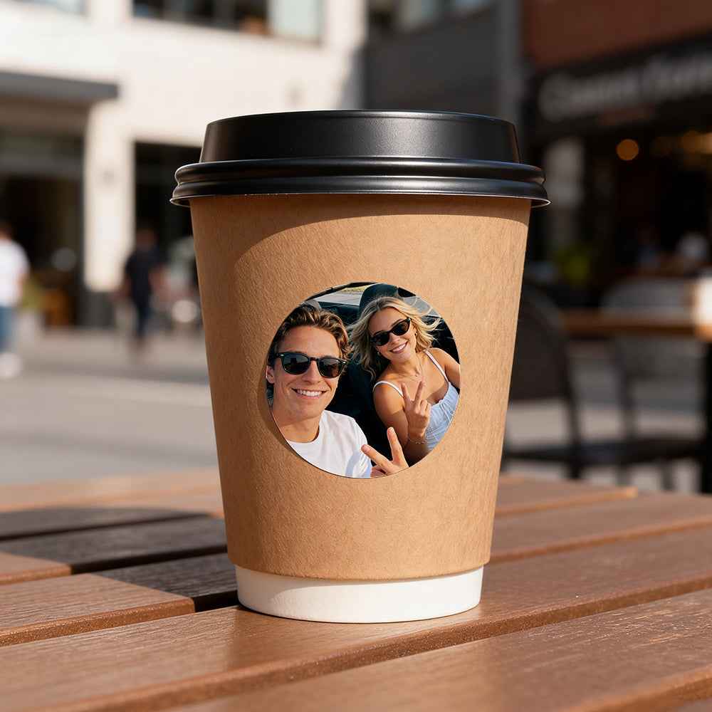 Set of 15 custom photo tag stickers