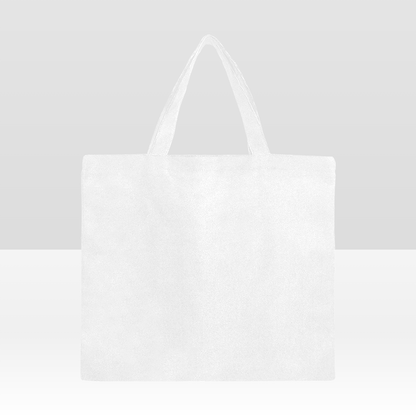 Bolsa de lona personalizada: bolsa de compras reutilizable y personalizada con diseño frontal