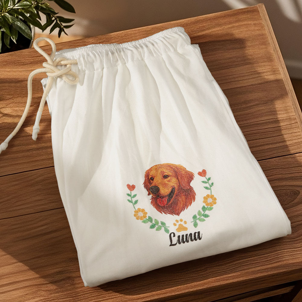Personalized Pet Name Lounge Pants 3
