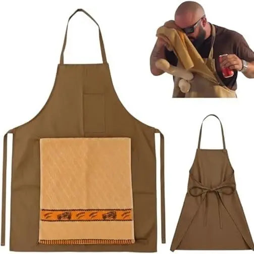 Personalized Funny Prank Apron for Men, Custom Name Novelty BBQ Apron, Hilarious Gift for Dad, Husband & Grill Lovers