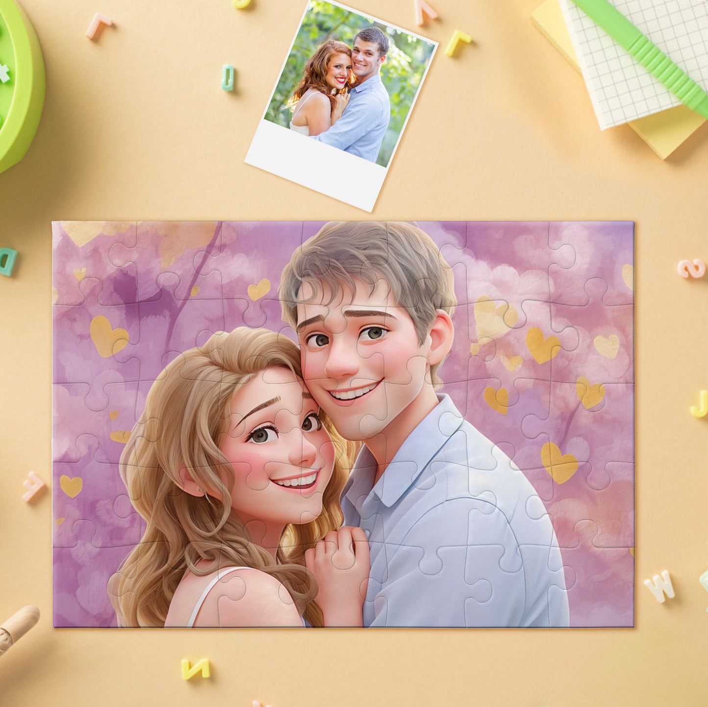 Gepersonaliseerde fotopuzzel van 500 stukjes - gepersonaliseerd legpuzzelcadeau
