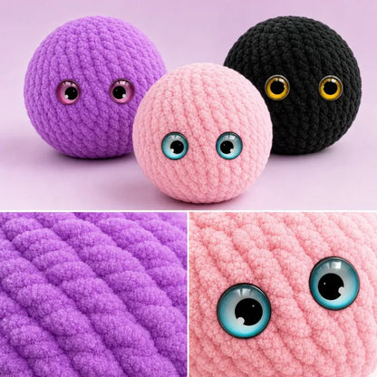 Crochet Bubble Squishy Ball – Soft Fidget Toy