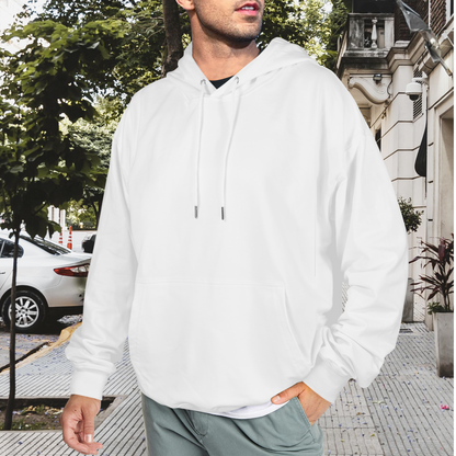 Custom Men's Pullover Hoodie – Personalized Front Print Hoodie with Kangaroo Pocket