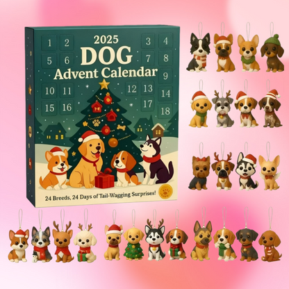 Schattige hond kerst aftelkalender geschenkdoos - Perfect vakantiecadeau voor hondenliefhebbers 