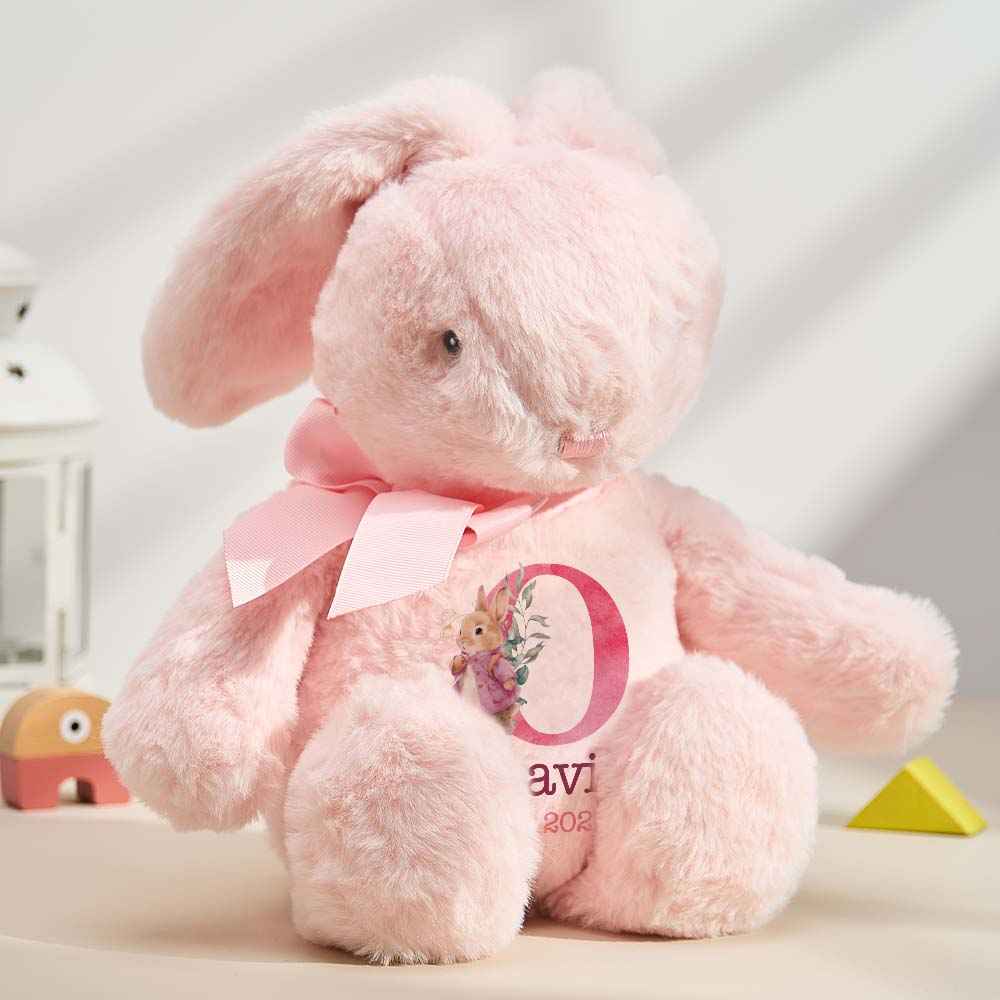 Personalized Bunny Rabbit Plush — Custom Name Gift for Baby & Kids
