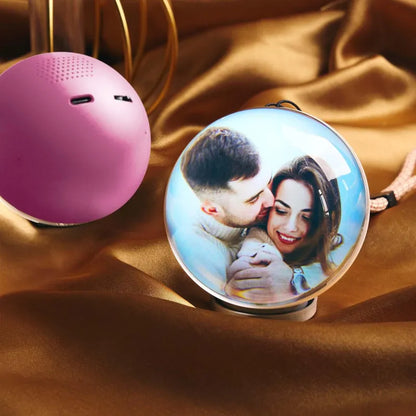 Globo terráqueo de cristal: esfera de regalo con vídeo reproducible para San Valentín, cumpleaños y Navidad.