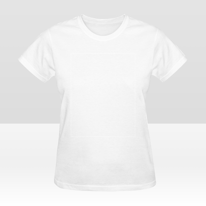 Camiseta de mujer personalizada de doble cara: diseño personalizado con impresión frontal y posterior