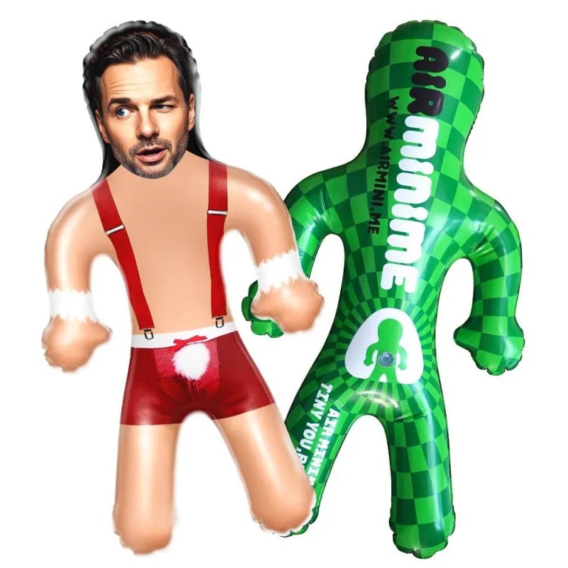Custom Face Sexy Santa Blow Up Dolls Funny Inflatable Balloon Custom Air Doll for Party Favors Christmas Gifts