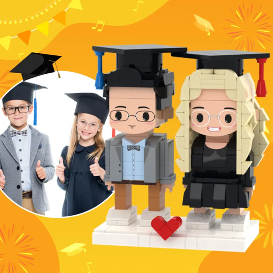 Custom Brick Figures for Kids — Personalized 2-Person Gift