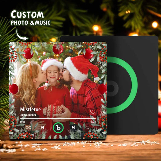 FridgeBeats Frameless Personalized Family Photo Music Fridge Magnet Christmas Gifts
