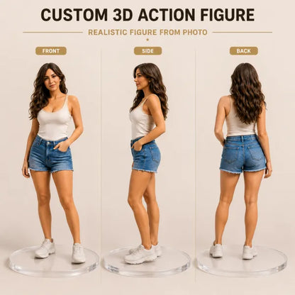 Custom 3D Photo Figurine with Display Box