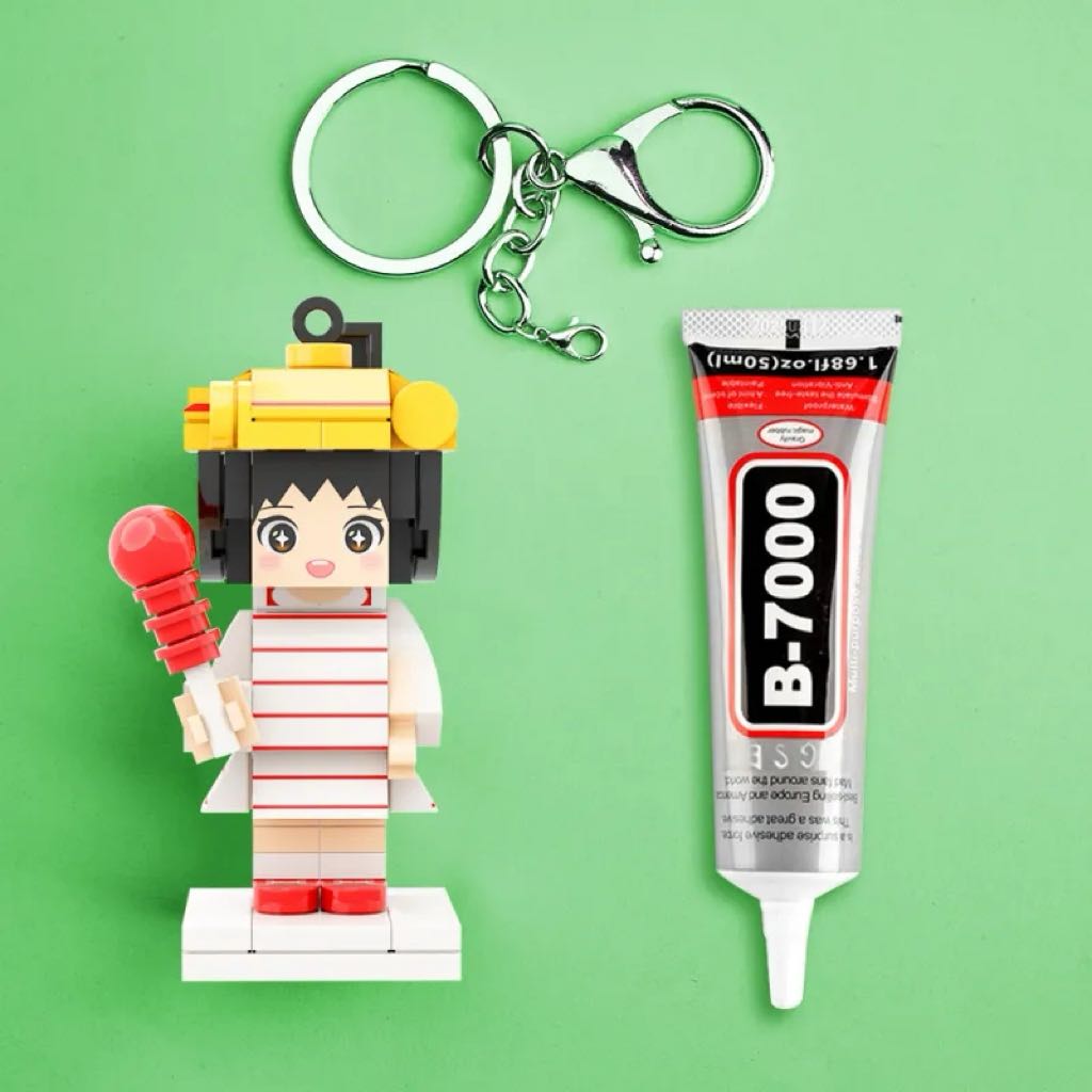 Mini Figure with Cute Bag Charm Fully Body