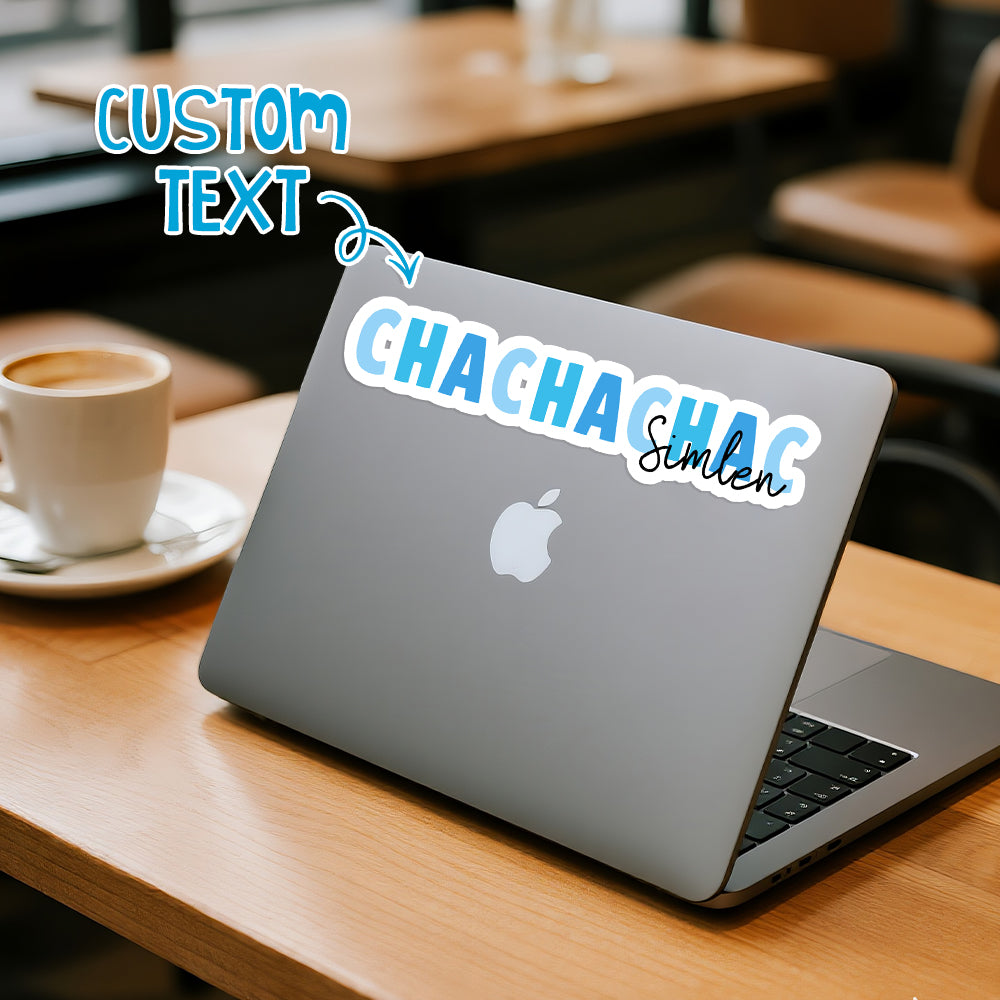 Personalized Colorful Name Stickers – Custom Text for Stationery & Office Supplies