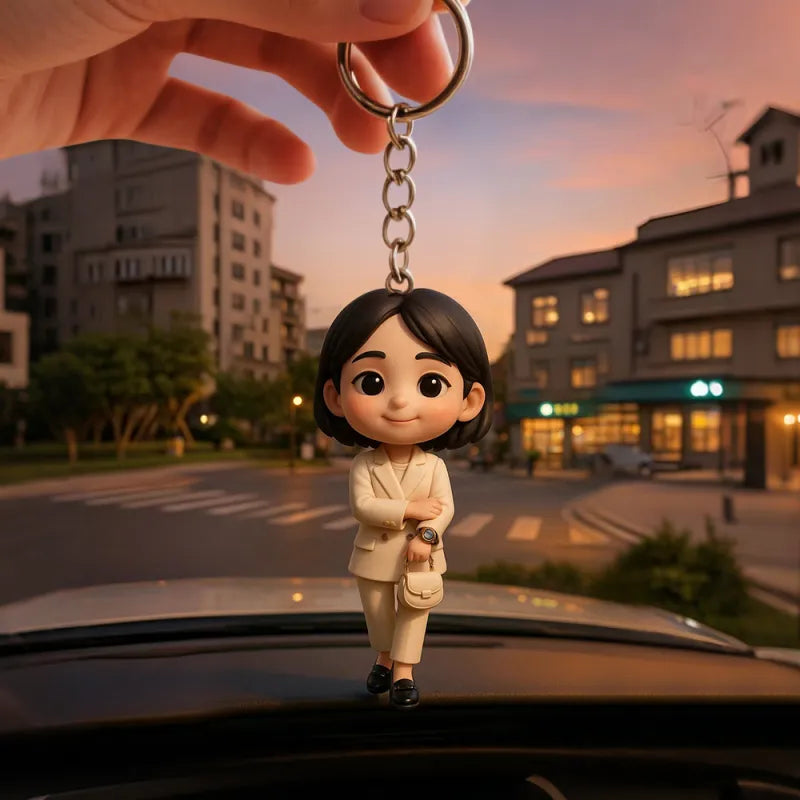 Custom 3D Mini Figure Keychain Figure from Your Photo 
