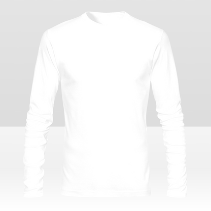 Camiseta de manga larga personalizada de doble cara para hombre con estampado completo personalizado con tu diseño