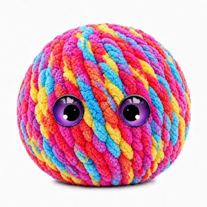 Crochet Bubble Squishy Ball – Soft Fidget Toy