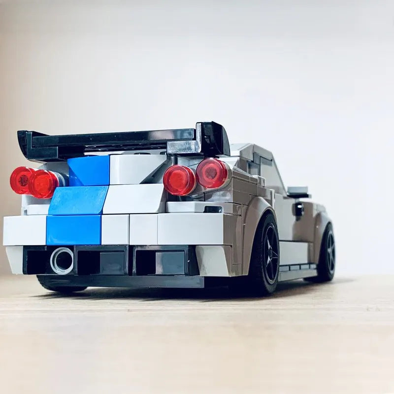 Nissan Skyline GT-R R34 Z-Tune Creatieve Voertuig Racewagen Bouwstenen Constructiespeelgoed Bakstenen Figuren Cadeau voor Autoliefhebbers