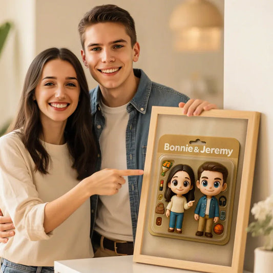 Fully Body Custom Action Figure Portraits | Personalized Toy Box Art | Custom Photo Cartoon Style Frame Decorations