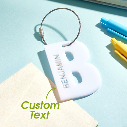 Personalized Acrylic Name Tag – Custom Backpack & Luggage Tag Back to School