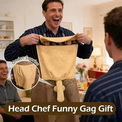 Personalized Funny Prank Apron for Men, Custom Name Novelty BBQ Apron, Hilarious Gift for Dad, Husband & Grill Lovers