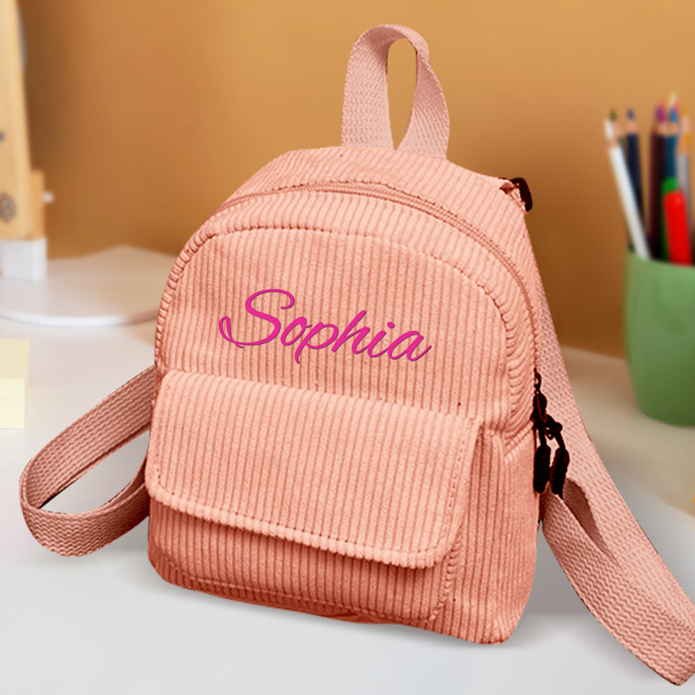 customizable mini backpack Little Girl Backpacks Personalized Hand Embroidered Bag (Purple, 018m) by Knitty Baby its both durable and easy to wash Cute Silicone Jelly Mini Backpack,