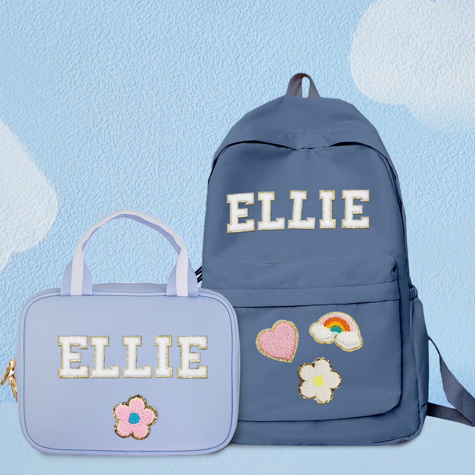 MadeMine personalized kids' backpack with custom name design, colorful school bag for children, perfect for back-to-school use.