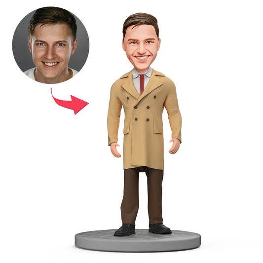 Cazadora cortavientos para hombre de negocios con cabezón personalizado y texto grabado