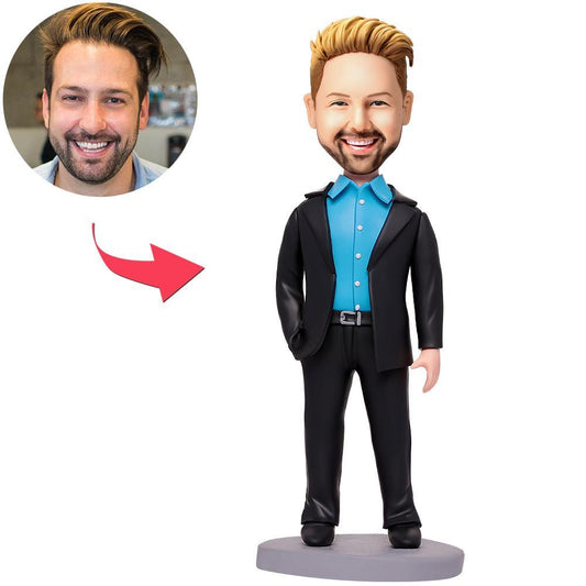 Business Man Gifts For Men Custom Bobbleheads With Engraved Text