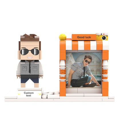 Portalápices con figuras de ladrillo personalizadas Portalápices con figuras de ladrillo personalizadas Porta bolígrafos con foto y nombre personalizados
