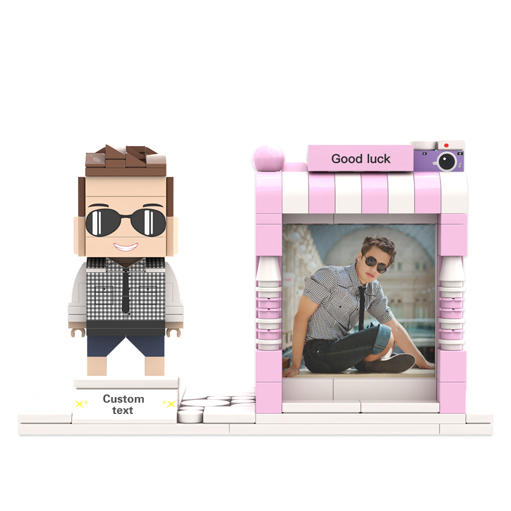 Portalápices con figuras de ladrillo personalizadas Portalápices con figuras de ladrillo personalizadas Porta bolígrafos con foto y nombre personalizados