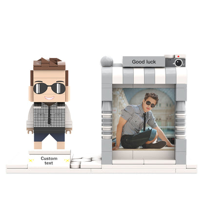 Portalápices con figuras de ladrillo personalizadas Portalápices con figuras de ladrillo personalizadas Porta bolígrafos con foto y nombre personalizados