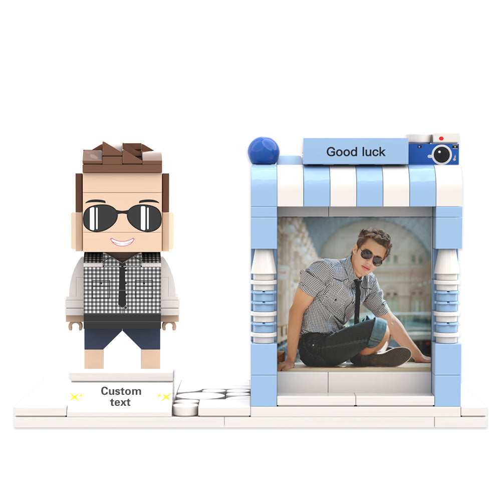 Portalápices con figuras de ladrillo personalizadas Portalápices con figuras de ladrillo personalizadas Porta bolígrafos con foto y nombre personalizados
