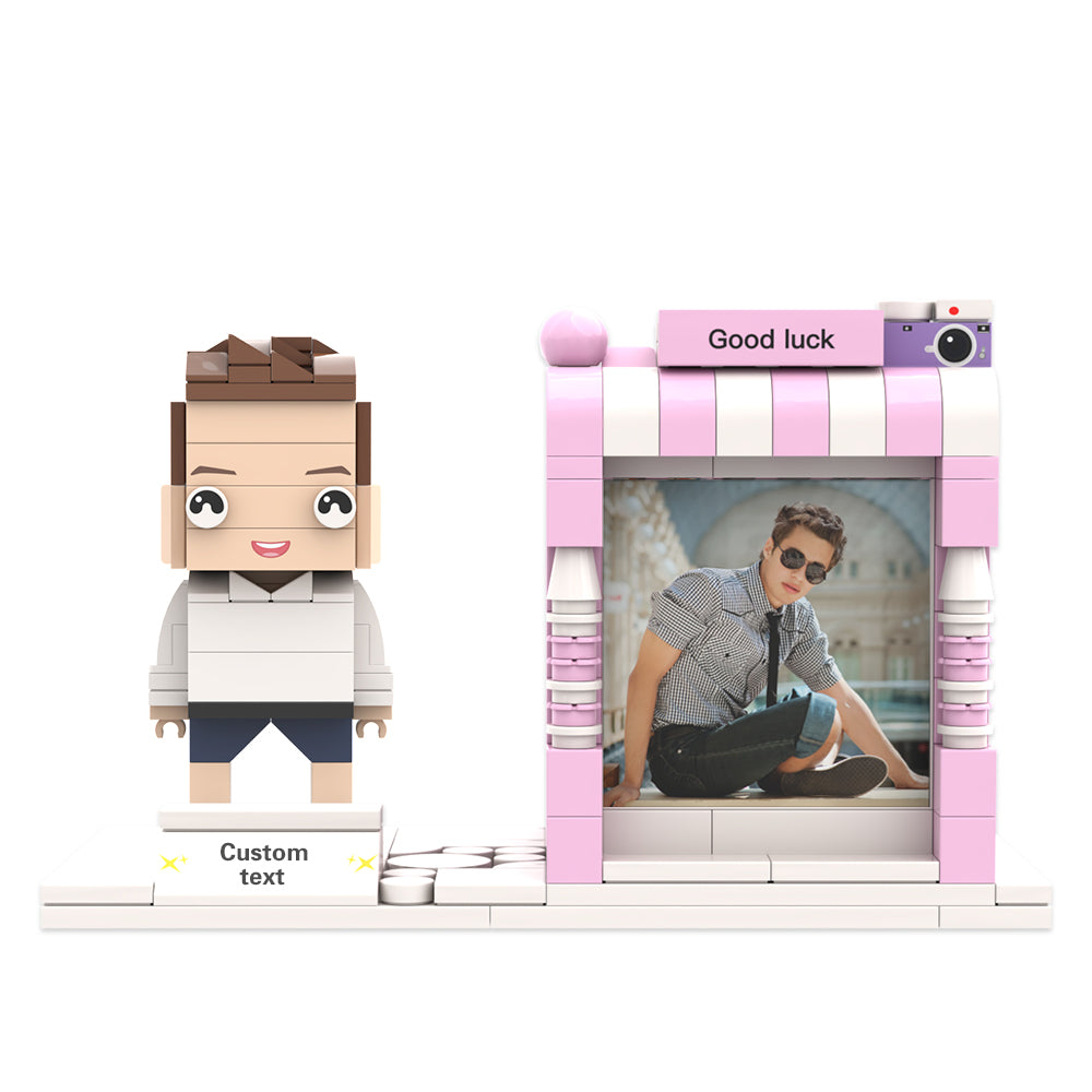 Portalápices con figuras de ladrillo personalizadas Portalápices con figuras de ladrillo personalizadas Porta bolígrafos con foto y nombre personalizados