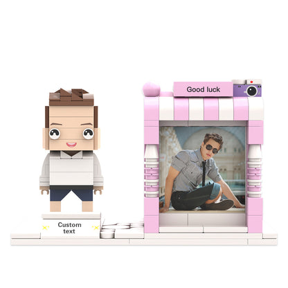 Portalápices con figuras de ladrillo personalizadas Portalápices con figuras de ladrillo personalizadas Porta bolígrafos con foto y nombre personalizados