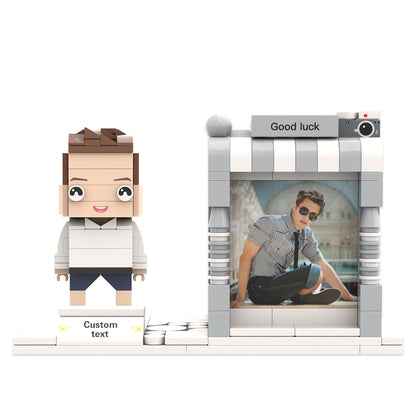 Portalápices con figuras de ladrillo personalizadas Portalápices con figuras de ladrillo personalizadas Porta bolígrafos con foto y nombre personalizados