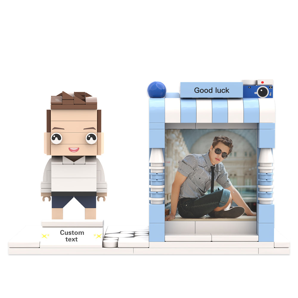 Portalápices con figuras de ladrillo personalizadas Portalápices con figuras de ladrillo personalizadas Porta bolígrafos con foto y nombre personalizados