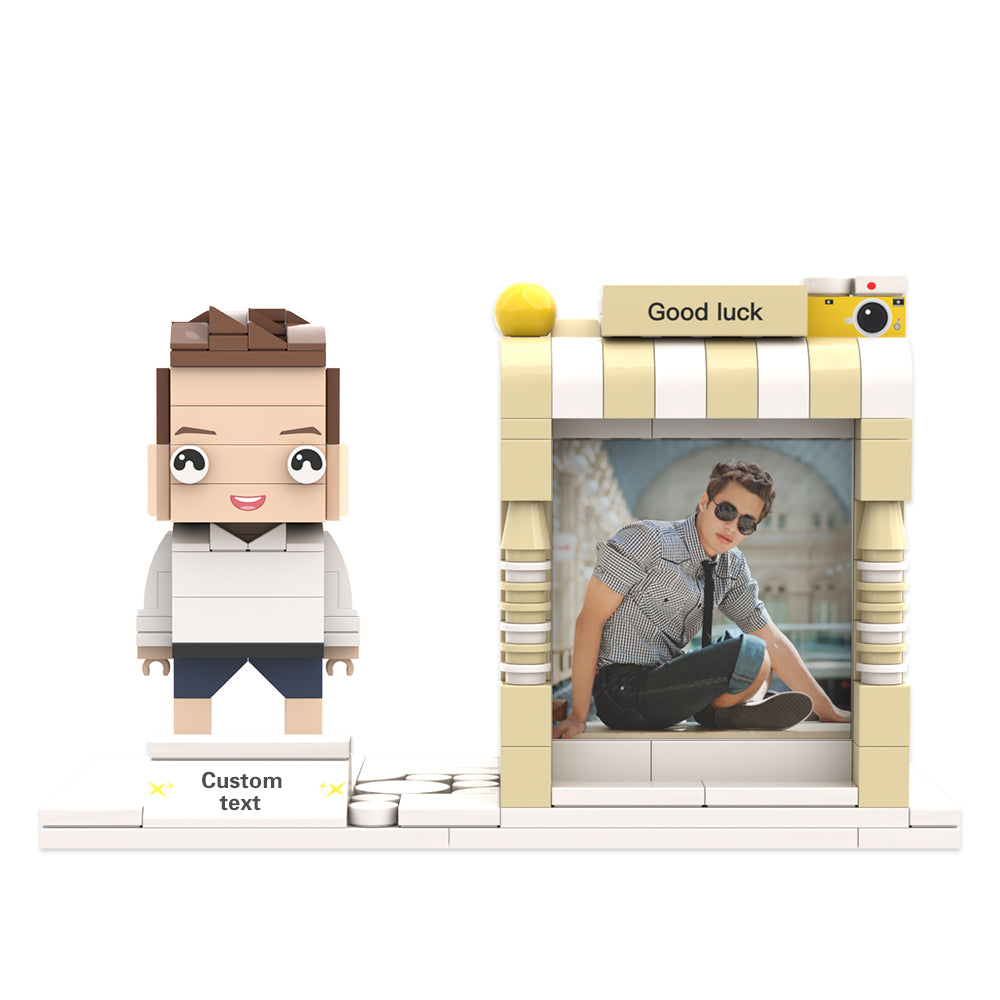 Portalápices con figuras de ladrillo personalizadas Portalápices con figuras de ladrillo personalizadas Porta bolígrafos con foto y nombre personalizados