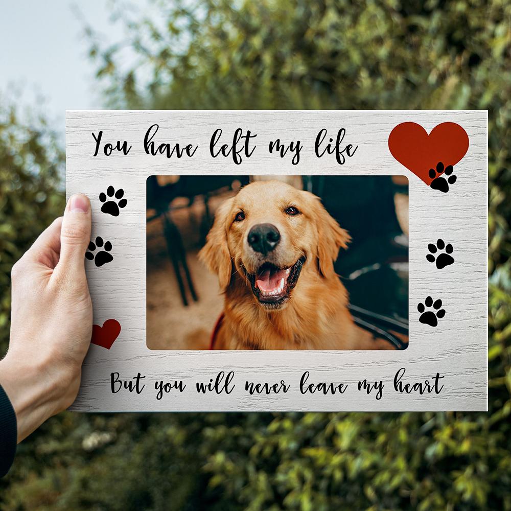 Pet Memorial Picture Frame Pet Sympathy Photo Frame Gift for Pet Lovers 1