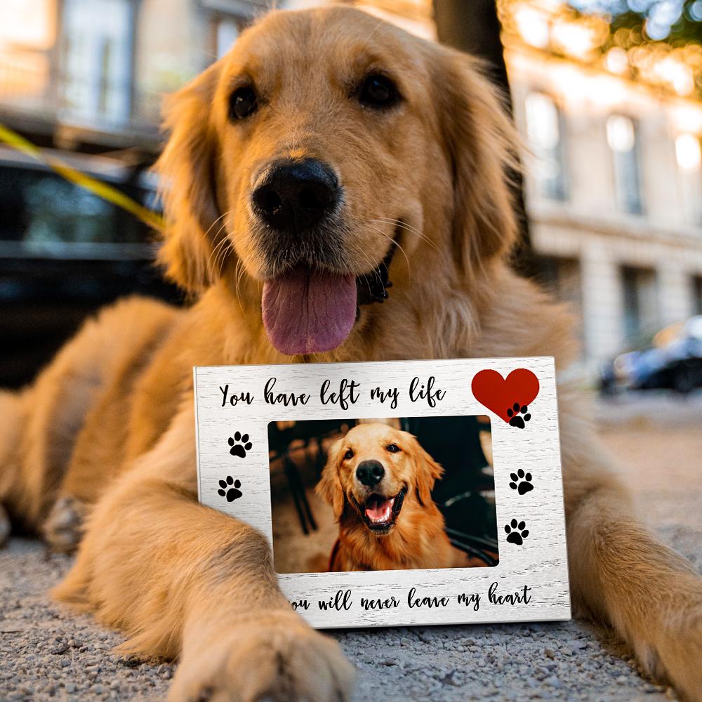 Pet Memorial Picture Frame Pet Sympathy Photo Frame Gift for Pet Lovers 2
