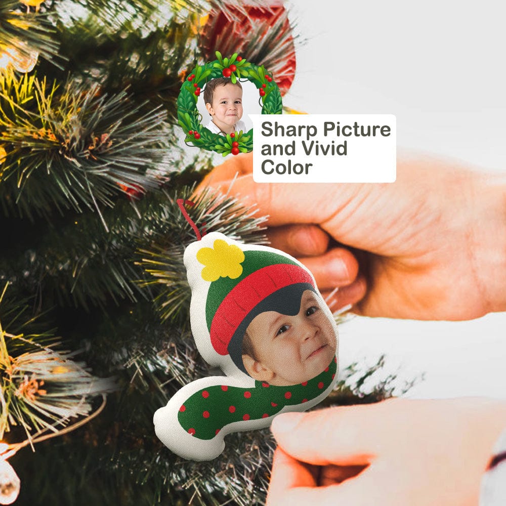 Adorno navideño personalizado para colgar en forma de muñeca, regalo divertido de Navidad, 3 unidades