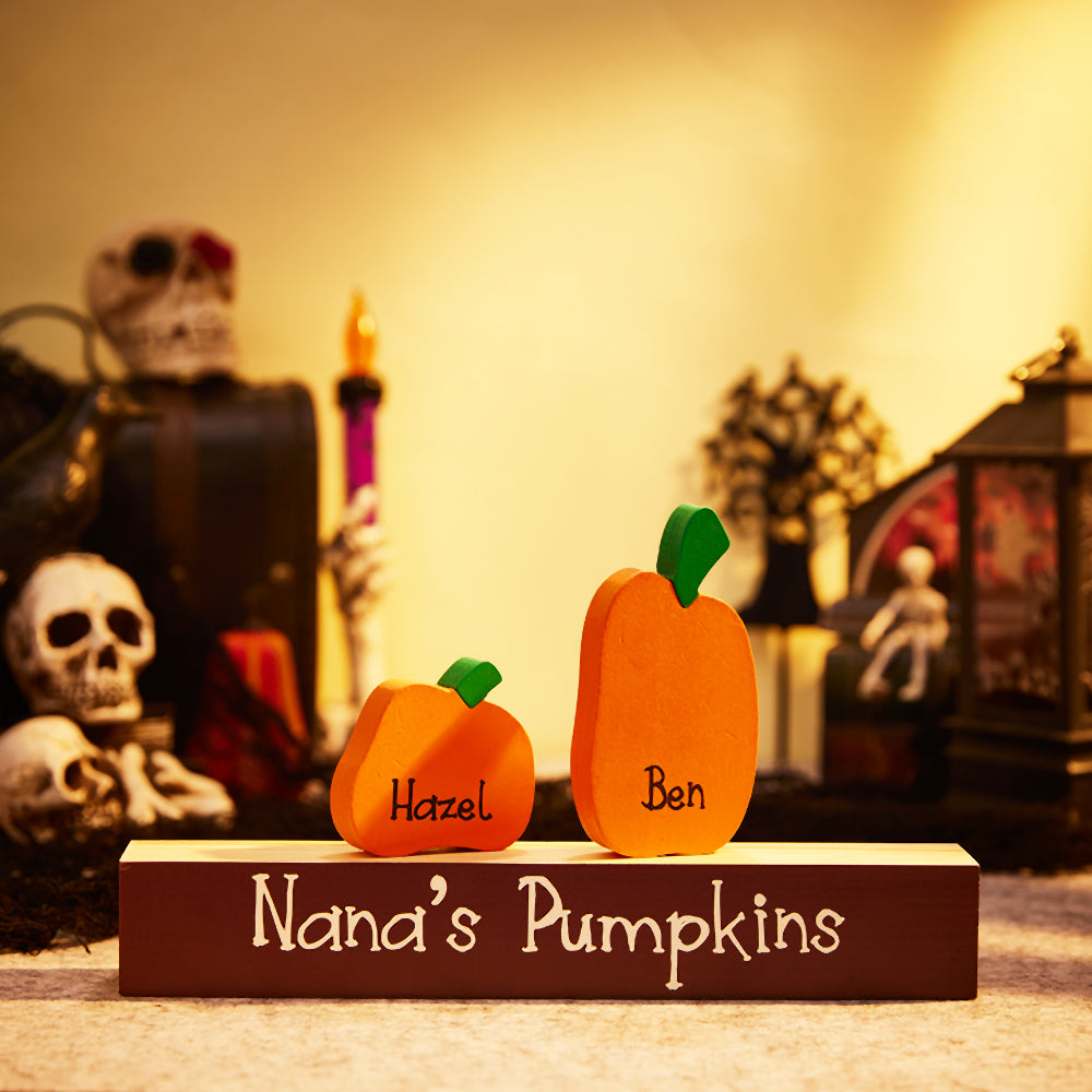 Name Pumpkin Ornaments