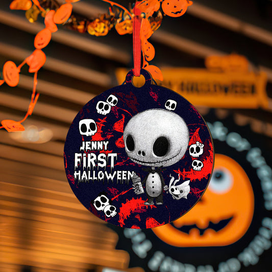 Personalized Engraved Halloween Theme Ornament
