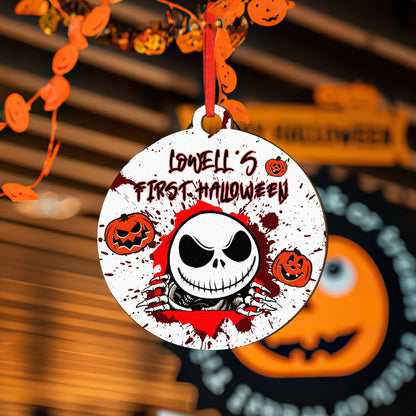 Personalized Engraved Halloween Theme Ornament