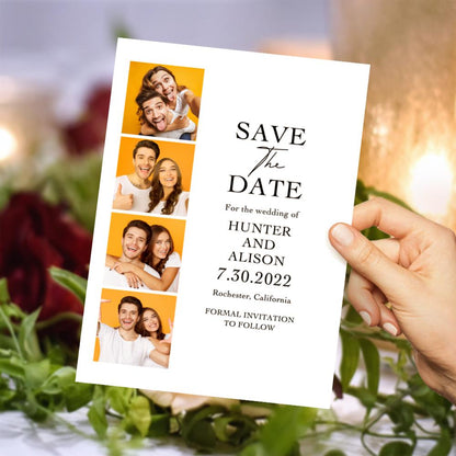 Custom Save the Date Cards – Personalized Wedding Photo Cards | Unique Announcement Gift