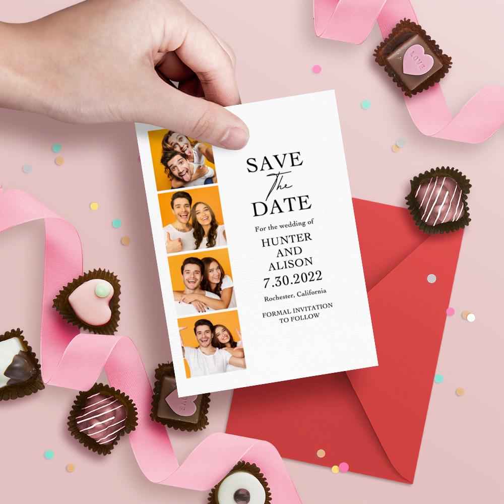 Custom Save the Date Cards – Personalized Wedding Photo Cards | Unique Announcement Gift
