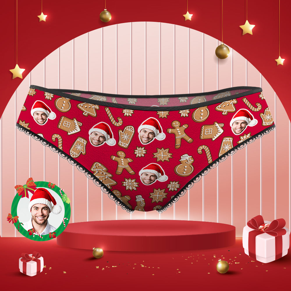 Custom Face Panties Personalised Christmas Cookies Style
