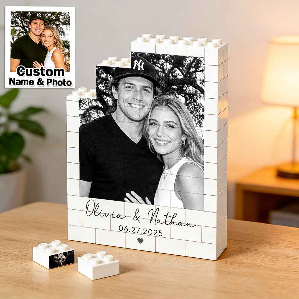Personalized Photo Bricks Frame for Dad Father's Day Gifts Father's day Keepsake