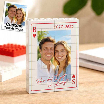 Personalized Photo Bricks Frame for Dad Father's Day Gifts Father's day Keepsake
