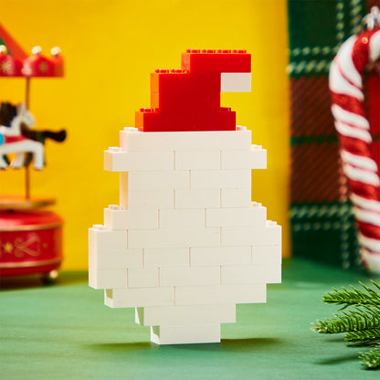 Gepersonaliseerde Kerstman Bouwstenen Kerstblok Baksteen Puzzels